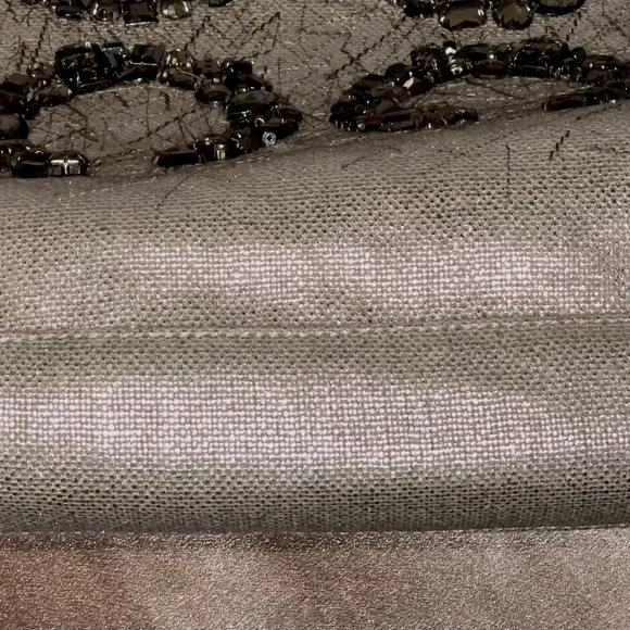 NWT! RARE Coach Audrey ED Jewel Linen NS Slim GM/Natural/Silver Tote 17022 - Picture 6 of 10